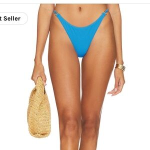 PQ Link Teeny Bikini Bottom in Sea Blue Size Small